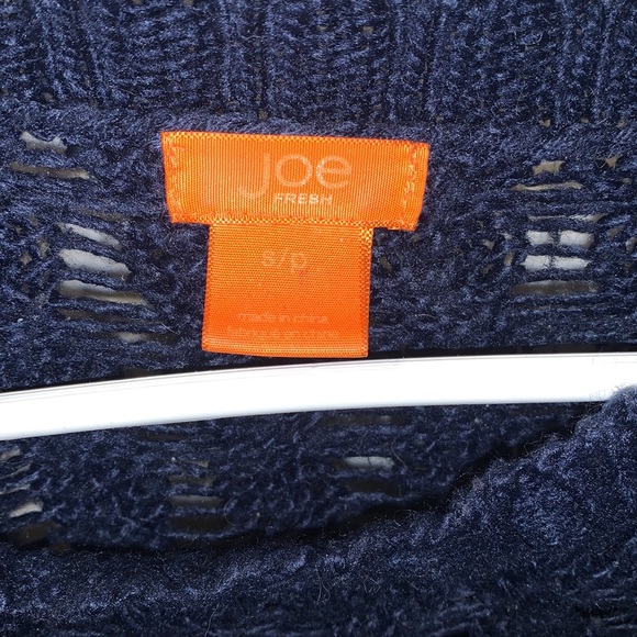 Joe Fresh Navy Knit Sweater (Small) - Picture 2 of 2